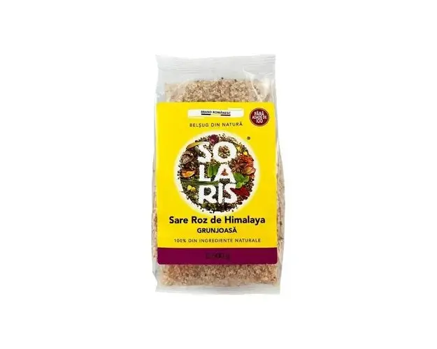 Sare Roz de Himalaya Grunjoasa, 500g | Solaris
