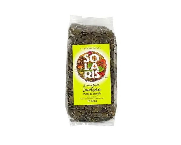 Seminte Crude si Decojite de Dovleac, 300g | Solaris
