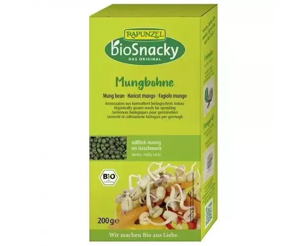 Seminte de Fasole Mung pentru Germinat, 200g ECO | Rapunzel - BioSnacky