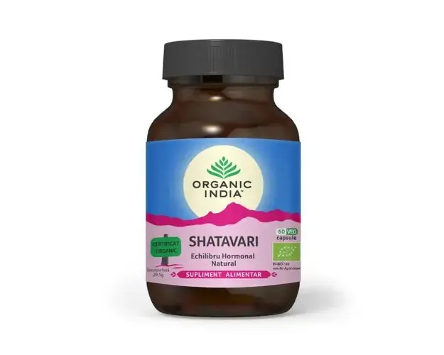 Shatavari Echilibru Hormonal & Fertilitate 60 cps ECO| Organic India