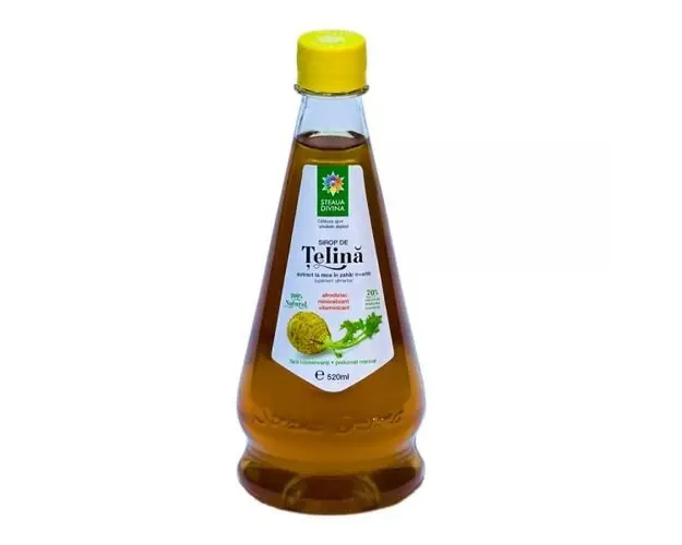 Sirop Natural de Telina Presat la Rece, 520ml | Steaua Divina