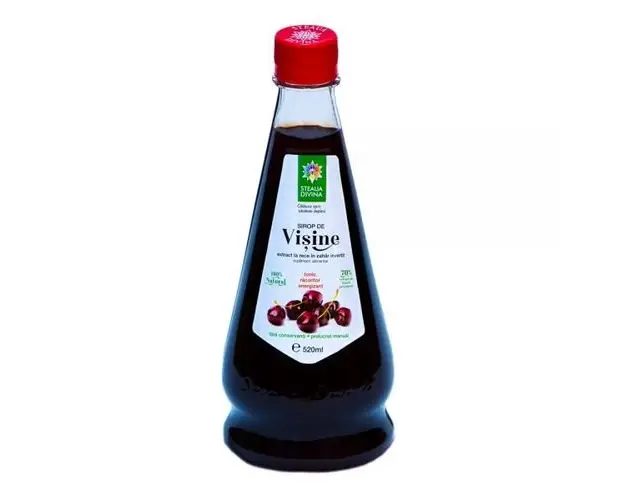 Sirop Natural de Visine Presat la Rece, 520ml | Steaua Divina