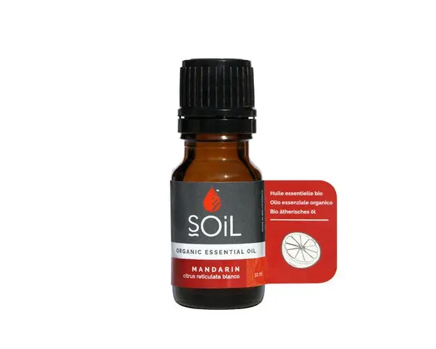 Ulei Esential Mandarin 100% Organic ECOCERT, 10ml | SOiL 