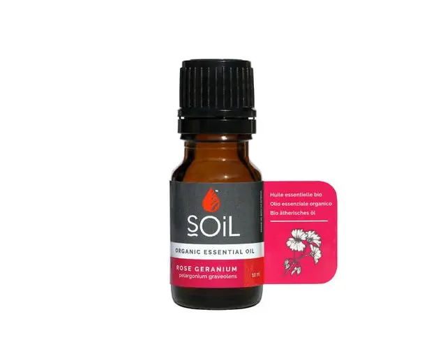 Ulei Esential Rose Geranium (Muscata Trandafir) 100% Organic ECOCERT, 10ml | SOiL 