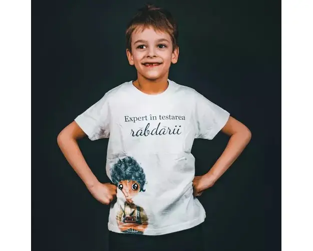 Tricou din bumbac - Expert in testarea rabdarii - Alec Blenche
