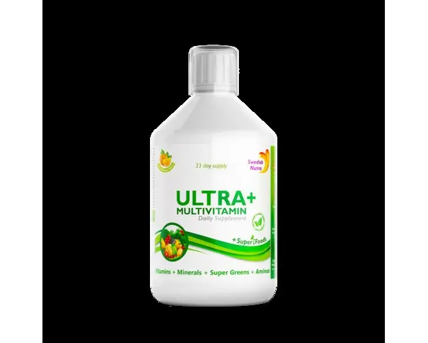 Ultra+ Detox Multivitamine Lichide cu 63 Ingrediente, 500 ml | Swedish Nutra
