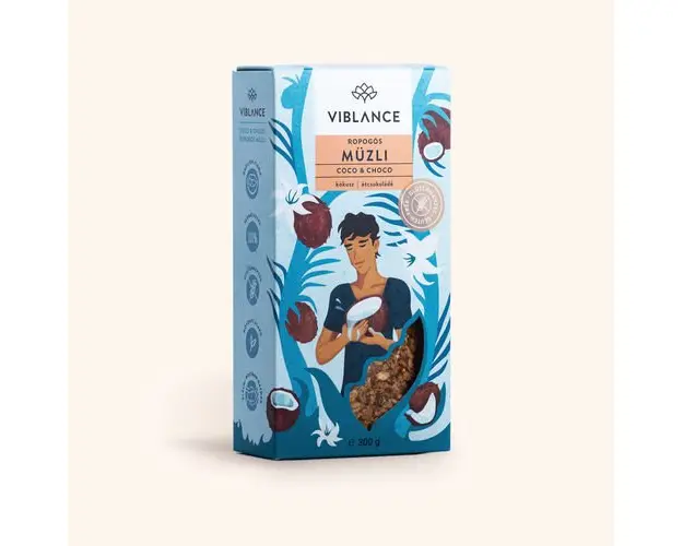 Muesli Crocant Coco & Choco Fara Gluten , 300g | Viblance
