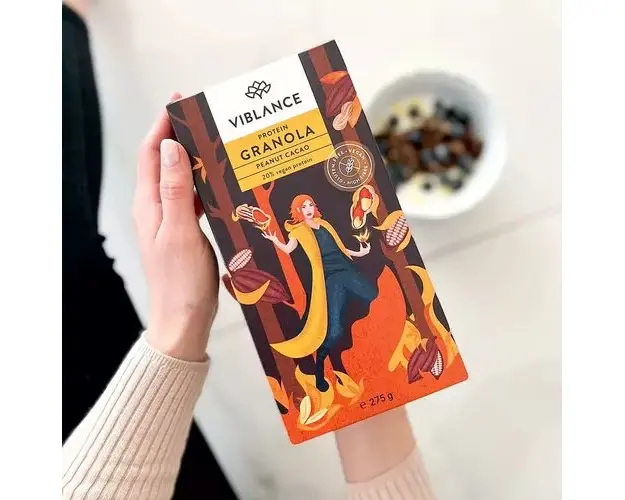 Granola Peanut Cacao Protein, fara gluten | Viblance