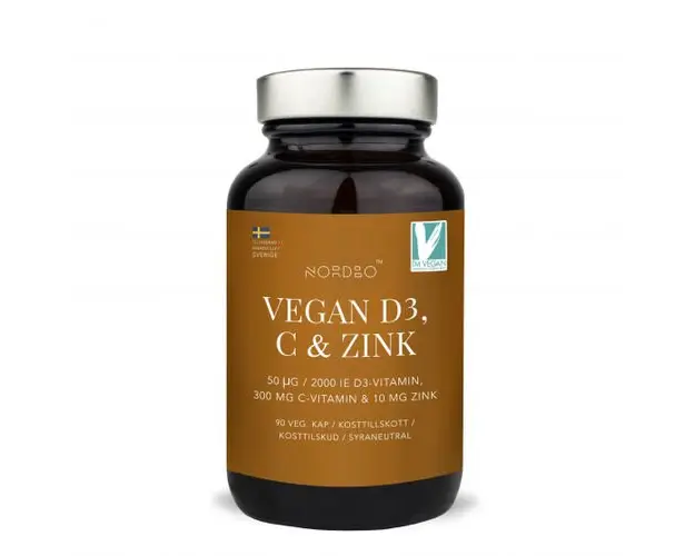 Vitamina D3, C & Zinc - vegan - 90 capsule | Nordbo