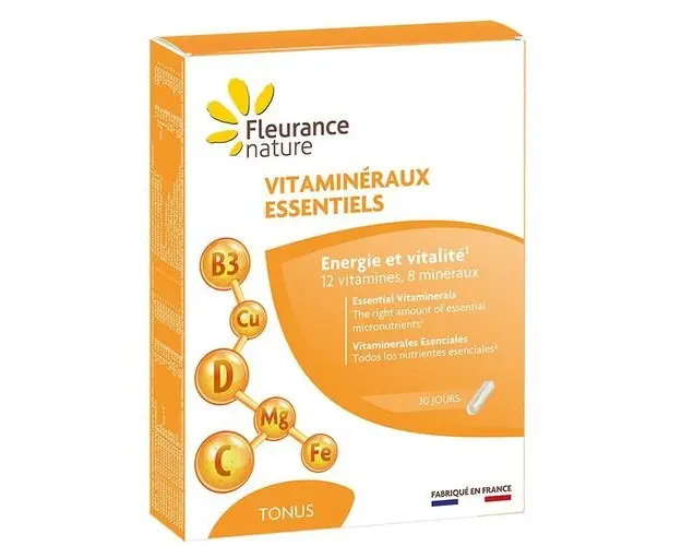 Vitamine si Minerale Esentiale - Supliment alimentar, 30 gelule | Fleurance Nature