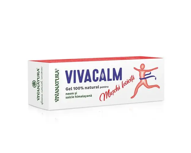 VivaCalm - Gel Masaj Racoritor cu Neem si Salcie Himalayana, 100ml | Vivanatura