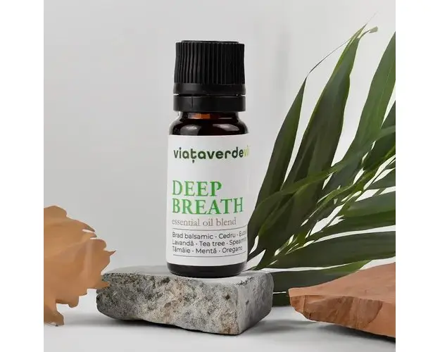 DEEP BREATH Mix Uleiuri Esentiale pentru Afectiuni Respiratorii, 10 ml | Viata Verde Viu