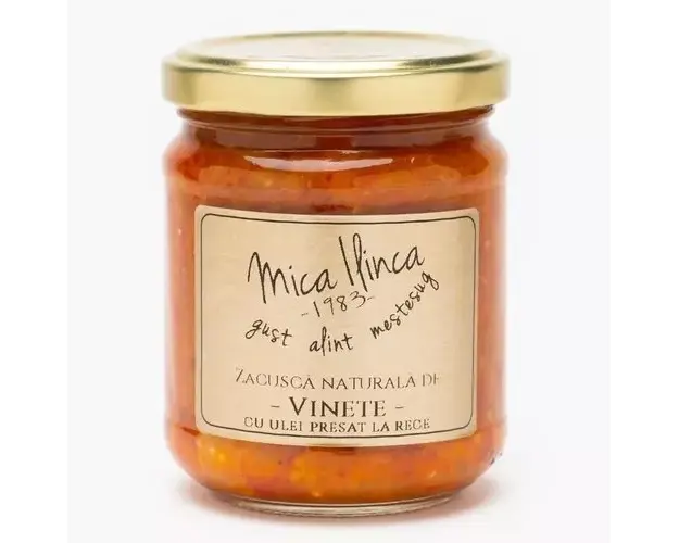 Zacusca Naturala de Vinete, 200g | Mica Ilinca
