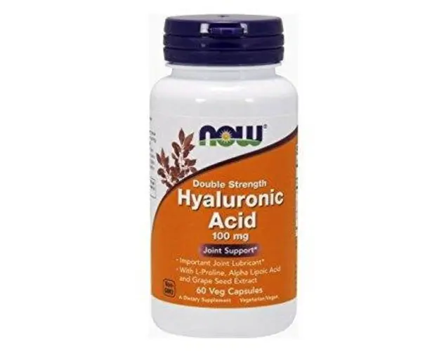 Now Hyaluronic Acid 100 mg Double Strength 60 vcaps