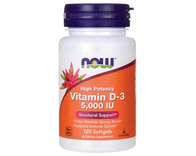 Now Vitamin D3 5000IU 120 softgels