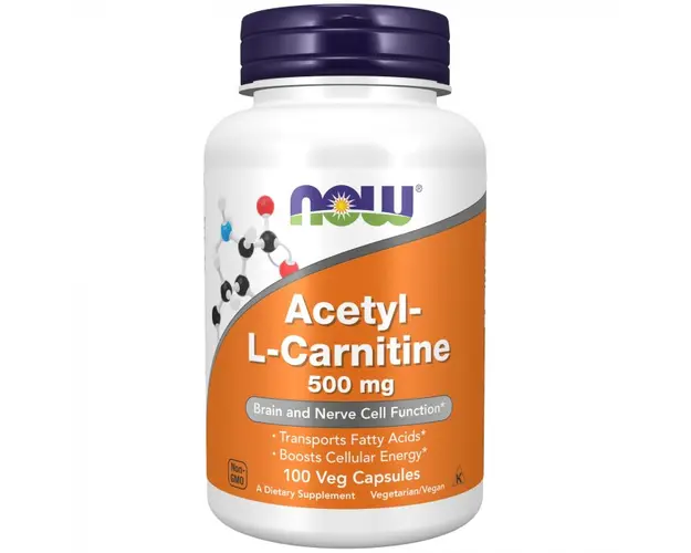 Now Acetyl L-Carnitine 500 mg 100 vcaps