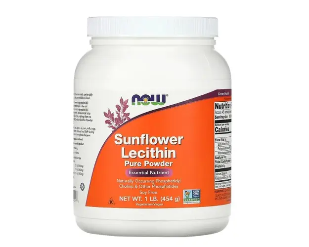 Now Sunflower Lecithin Pure Powder 454 grams