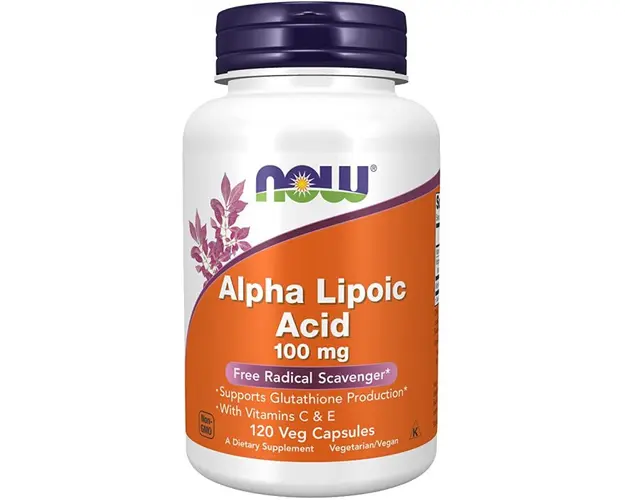 Now Alpha Lipoic Acid with Vitamins C E 100mg 120 vcaps