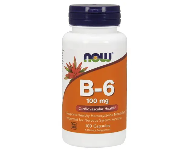 Now Vitamin B-6 100 mg 100 caps