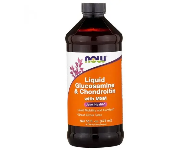 Now Glucosamine Chondroitin with MSM Liquid 473 ml