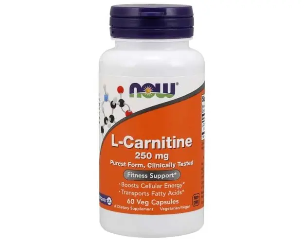 Now L-Carnitine 250 mg 60 vcaps