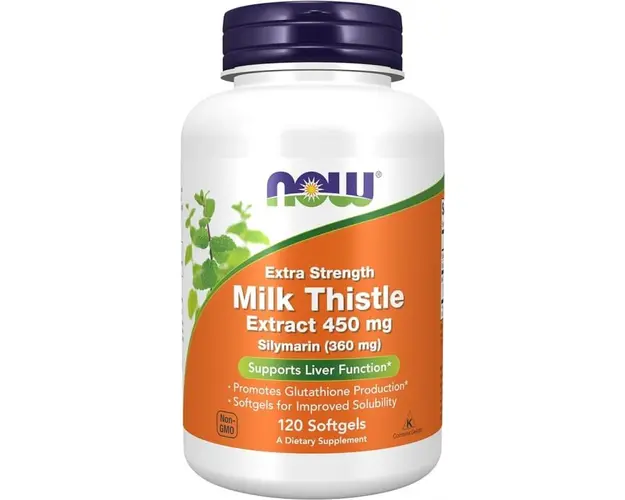 Now Milk Thistle Extract 450 mg Extra Strenght 120 softgels