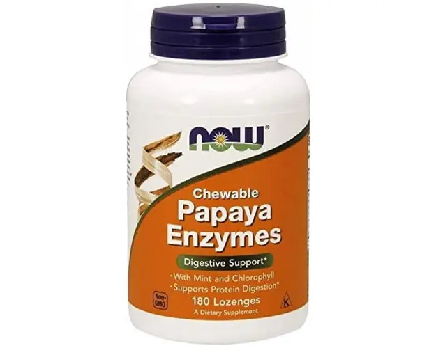 Now Papaya Enzyme Chewable 180 lozenges