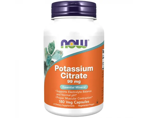 Now Potassium Citrate 99mg 180 vcaps