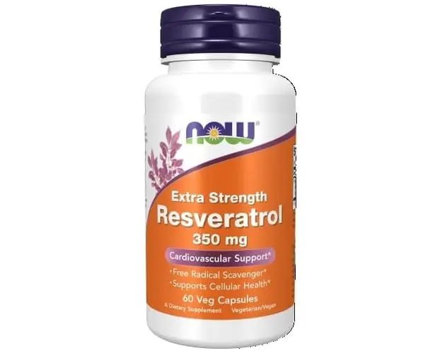 Now Resveratrol Extra Strength 350mg 60 vcaps