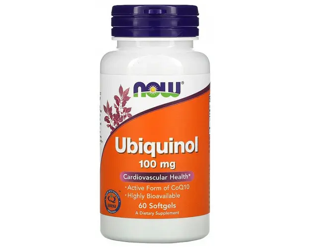 Now Ubiquinol 100mg 60 softgels