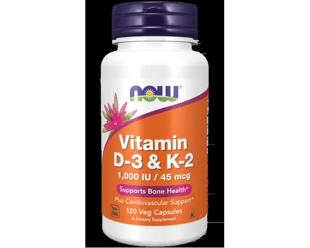 Now Vitamin D-3 K-2 120 vcaps