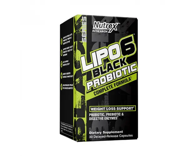 Nutrex Lipo 6 Black Probiotic 30 caps