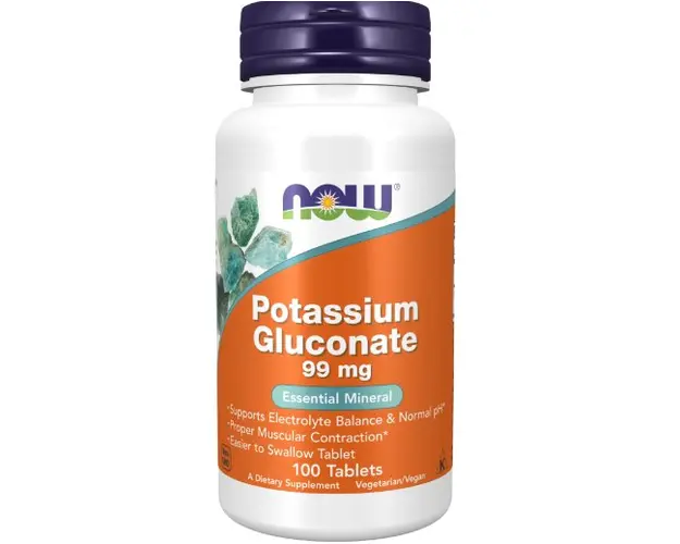 Now Potassium Gluconate 99 mg 250 tab
