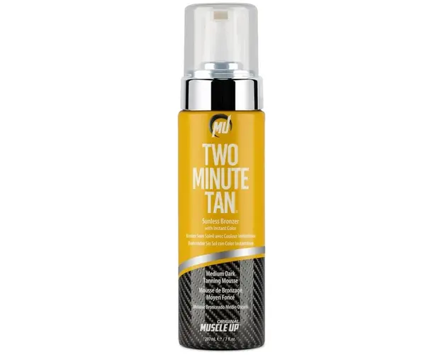 Pro Tan Two Minute Tan Sunless Bronzer Instant Color Medium Dark Tanning Mousse 207 ml
