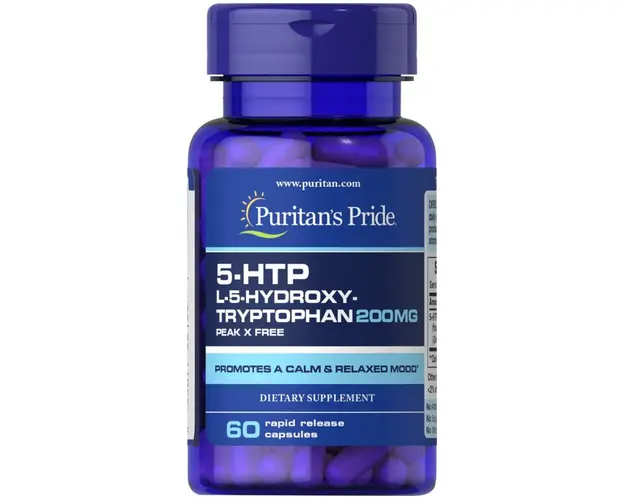 Puritan s Pride 5-HTP (L-5-Hydroxy-Tryptophan) 200 mg 60 caps