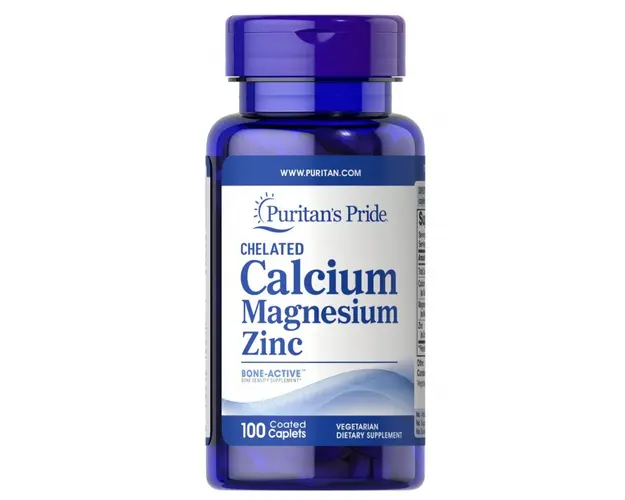 Puritan s Pride Chelated Calcium Magnesium Zinc 100 caps