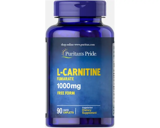 Puritan s Pride L-Carnitine Fumarate 1000 mg 90 caplets