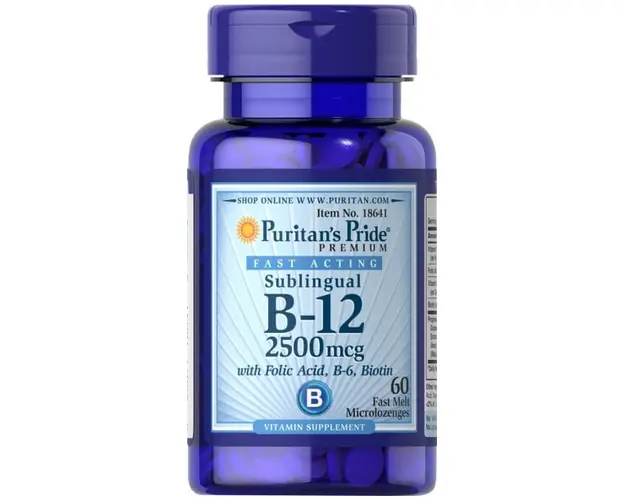 Puritan s Pride B-12 2500 mcg Sublingual 60 caps