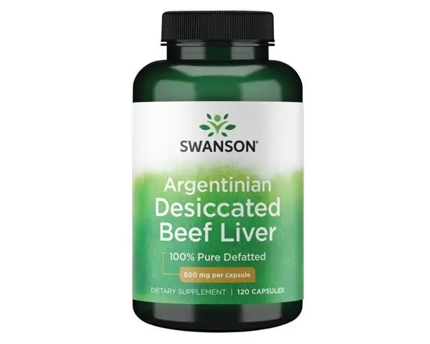 Swanson Argentinian Desiccated Beef Liver 500mg 120 caps