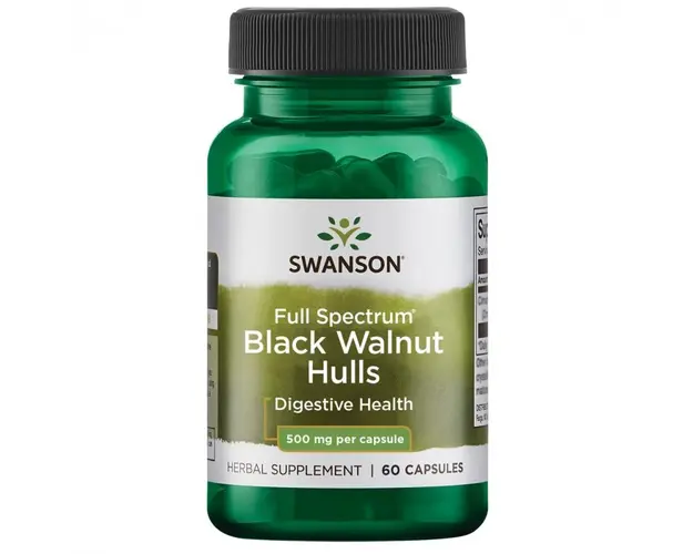 Swanson Full Spectrum Black Walnut Hulls 500mg 60 caps