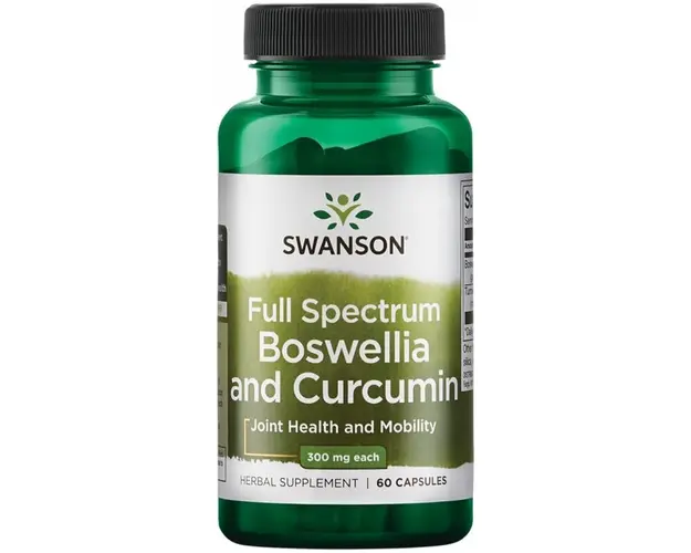 Swanson Full Spectrum Boswellia and Curcumin 300 mg 60 caps