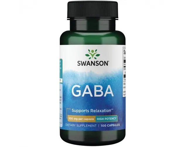 Swanson GABA 500mg 100 caps