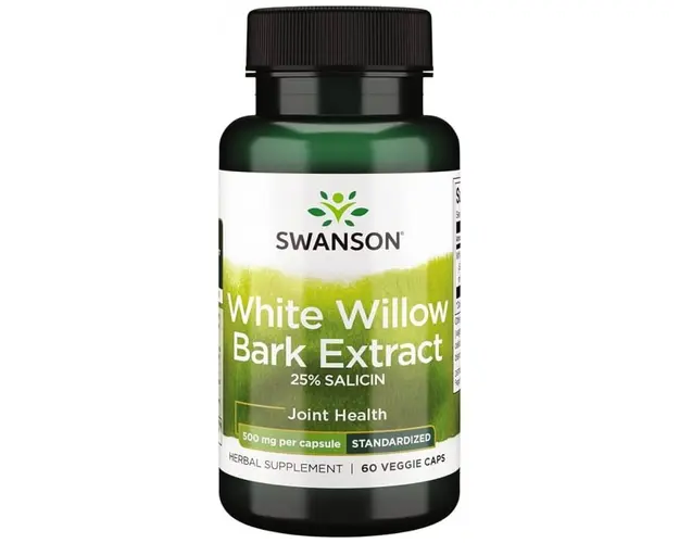 Swanson White Willow Bark Extract 25% Salicin 500 mg 60 vcaps