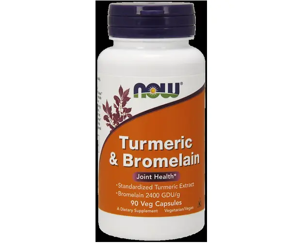 Now Turmeric Bromelain 90 veg caps