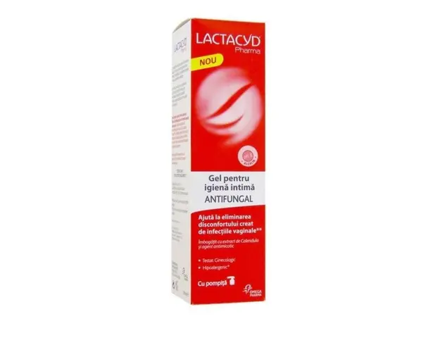 Lactacyd Pharma gel pentru igiena intima antifungal, 250 ml