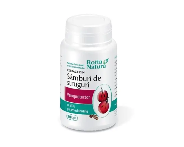 ROTTA NATURA Extract din samburi de struguri, 30 capsule 