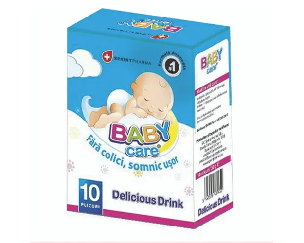Baby Care Delicious Drink, 10 plicuri, probleme digestive copii