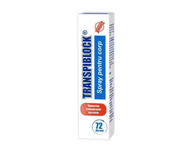 Spray pentru corp Transpiblock, 100 ml, Zdrovit
