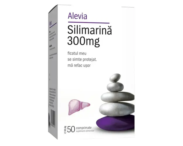 SILIMARINA 300 mg, 50 comprimate, Alevia 
