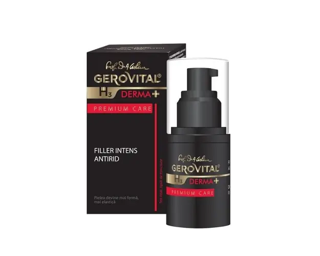 Filler intens antirid H3 Derma+ Premium Care, 15 ml, Gerovital